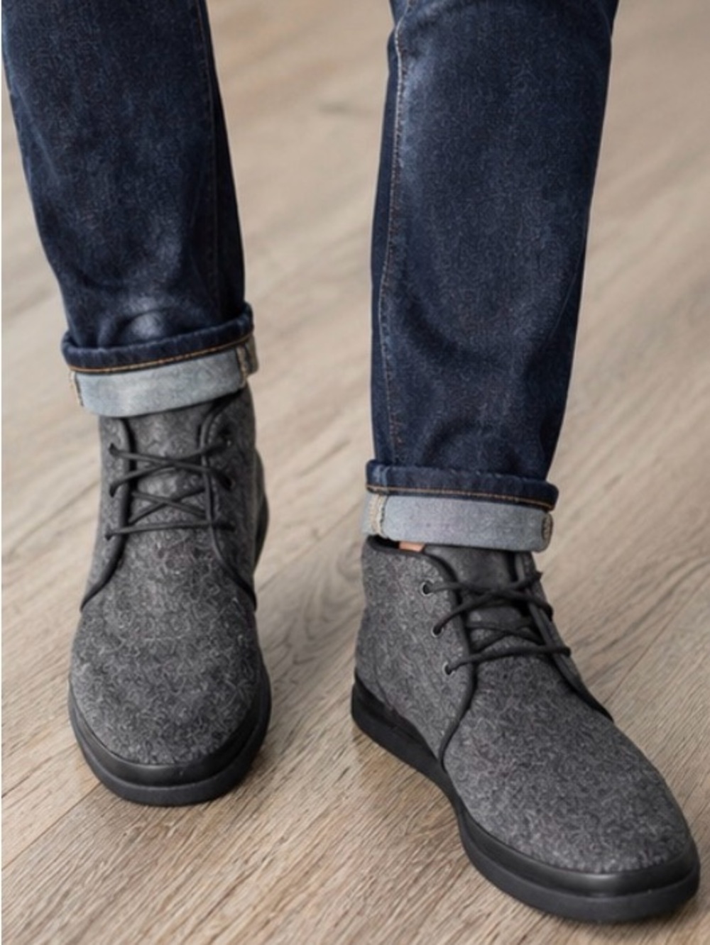 Stacy Adams Men's Hartley Chukka Boot Wool Size 10.5 Casual Lace Up